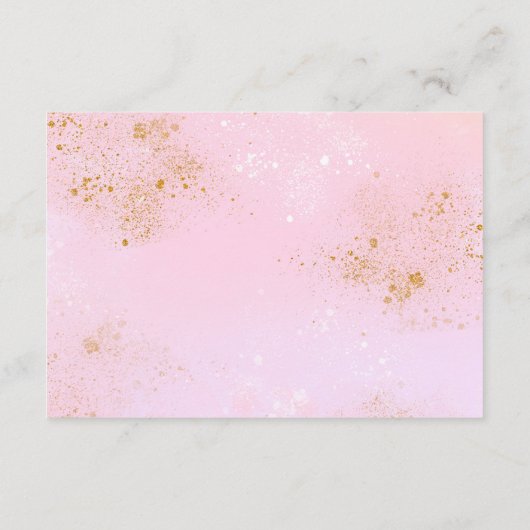 Regenboog boeken voor baby, meisje baby shower informatiekaartje (Achterkant)