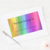 Regenboog Boekplaat Sticker (Envelop)