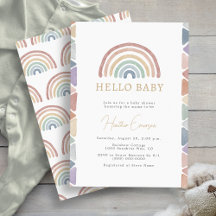 Regenboog Boho Baby Shower