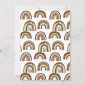 Regenboog Boho Dierenprint 3e Verjaardag Kaart (Achterkant)