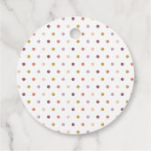 Regenboog Boho Perzik Paarse Baby shower Bedankjes Labels (Achterkant)