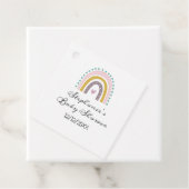 Regenboog, Boho, Roze, Blauwgroen, Hearts Baby sho Bedankjes Labels (In situ)