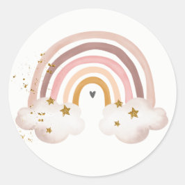 Regenboog Boho Sticker Pastel Regenboog Aardtinten