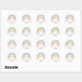 Regenboog Boho Sticker Pastel Regenboog Verjaardag (Vel)