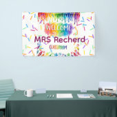 Regenboog Boho Welkom Onderwijs Deur Bord P Spandoek (Beurs)