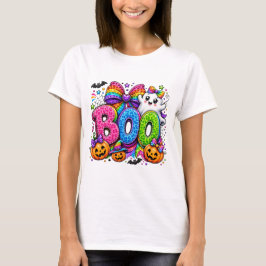 Regenboog Boo Geest Halloween T-shirt