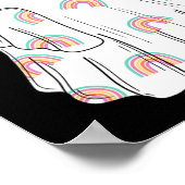 Regenboog Boo Shamrock Ghost St Patrick's Day Spoo Poster (Hoek)