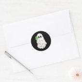 Regenboog Boo Shamrock Ghost St Patrick's Day Spoo Ronde Sticker (Envelop)