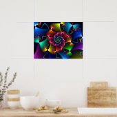 Regenboog Boog Fractal Poster (Keuken)