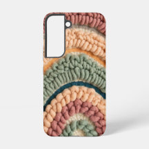 Regenboog Boog Ribbels Hoesje – Zachte Retro Ontwe