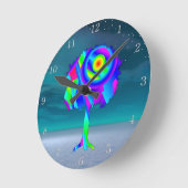 Regenboog Boom Acrylaat Wandklok (Hoek)