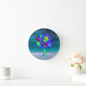 Regenboog Boom Acrylaat Wandklok (Huis)
