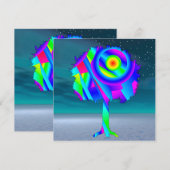 Regenboog Boom Plat Kaart (Voorkant / Achterkant)