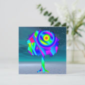 Regenboog Boom Plat Kaart (Staand voorkant)