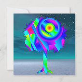 Regenboog Boom Plat Kaart (Achterkant)