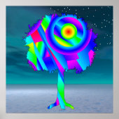 Regenboog Boom Poster (Voorkant)