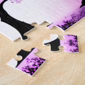 Regenboog boom silhouet betoverde bos legpuzzel (Zijkant)