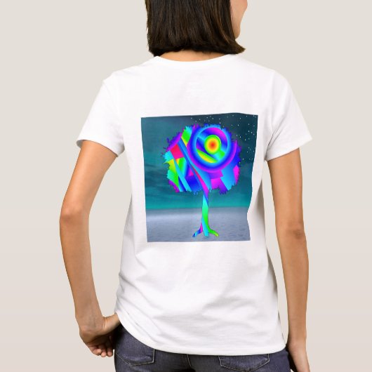 Regenboog Boom T-Shirt (Achterkant)