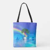Regenboog Boom Tote Bag (Achterkant)