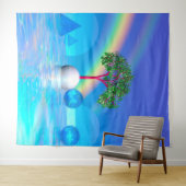 Regenboog Boom  Wandkleed (In Situ (horizontaal))