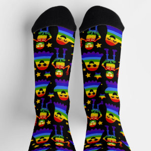 🦇🌈 Regenboog Botten & Sterren Sokken