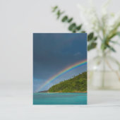 Regenboog boven eiland, Amerikaans Samoa Briefkaart (Staand voorkant)