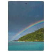 Regenboog boven eiland, Amerikaans Samoa Klembord (Achterkant)