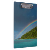 Regenboog boven eiland, Amerikaans Samoa Klembord (Rechts)
