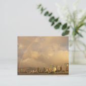 Regenboog boven Honolulu, Hawaii, VS 3 Briefkaart (Staand voorkant)