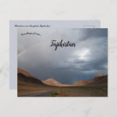 Regenboog boven Murghab Tadzjikistan Briefkaart (Voorkant / Achterkant)