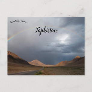 Regenboog boven Murghab Tadzjikistan Briefkaart