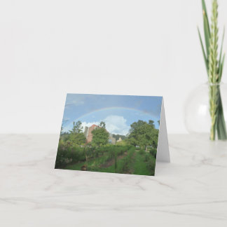 Regenboog boven POP Notitiekaartje