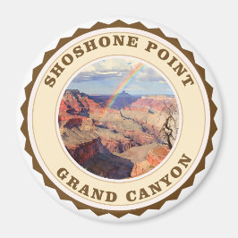 Regenboog boven Shoshone Point, Grand Canyon Magneet