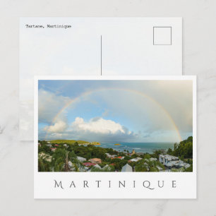 Regenboog boven Tartane, Martinique reis Briefkaart