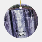 Regenboog boven Victoriawatervallen - Zimbabwe, Af Keramisch Ornament (Achterkant)