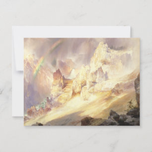 Regenboog boven Yellowstone, Moran 1900 Briefkaart