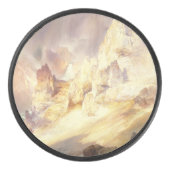 Regenboog boven Yellowstone, Moran 1900 Hockey Puck (Voorkant)