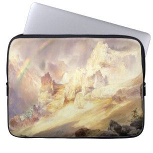 Regenboog boven Yellowstone, Moran 1900 Laptop Sleeve