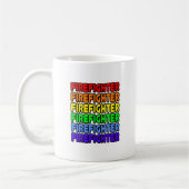 Regenboog brandweerman koffiemok (Links)