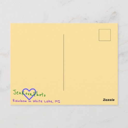 REGENBOOG BRIEFKAART (Achterkant)