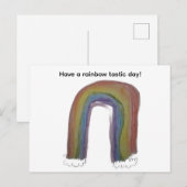 Regenboog briefkaart (Voorkant / Achterkant)