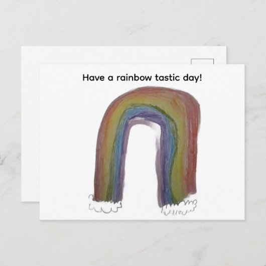 Regenboog briefkaart (Voorkant / Achterkant)