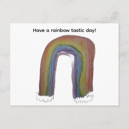 Regenboog briefkaart (Voorkant)