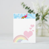regenboog briefkaart (Staand voorkant)