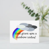 regenboog briefkaart (Staand voorkant)
