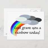 regenboog briefkaart (Voorkant / Achterkant)