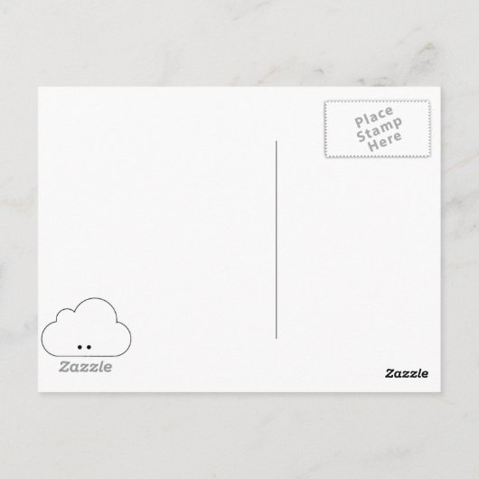 Regenboog!! Briefkaart (Achterkant)