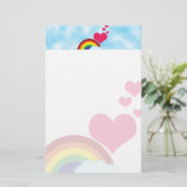  regenboog briefpapier (Staand voorkant)
