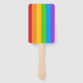 Regenboog Bries Pride Handwaaier (Achterkant)