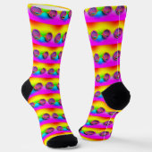 Regenboog Bril Mannen Crew  Sokken (Gebogen)